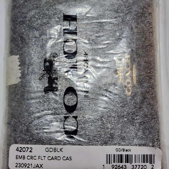 Coach Crocodile Flat Card Case - Picture 4 of 4